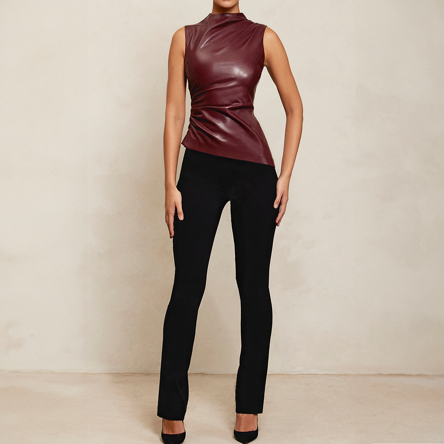 Ivy Vegan Leather Top